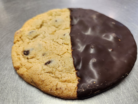 Half Dipped Chocolate Chip Cookie