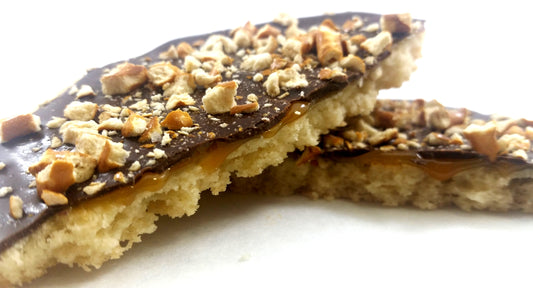Caramel Pretzel Cookie Bark